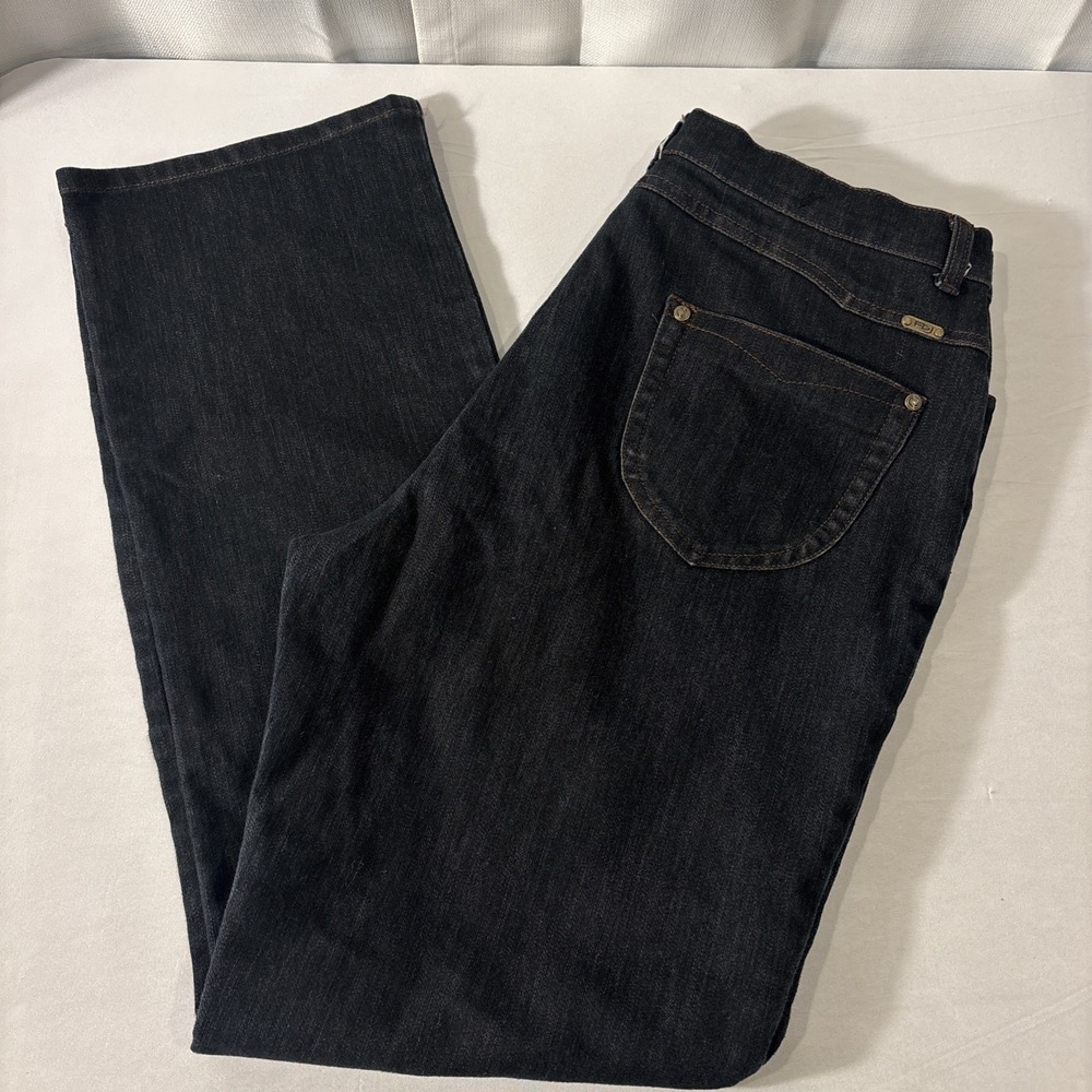 FDJ French Dressing Suzanne Straight Leg Jeans Womens 14 Mid Rise Stretch Denim